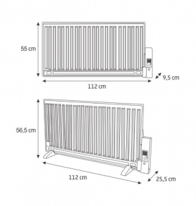 Somogyi FLOR 1000 olajradi&aacute;tor lapos feh&eacute;r